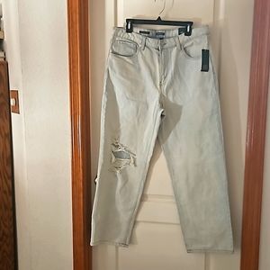 White Fable "Dad" jeans size 14